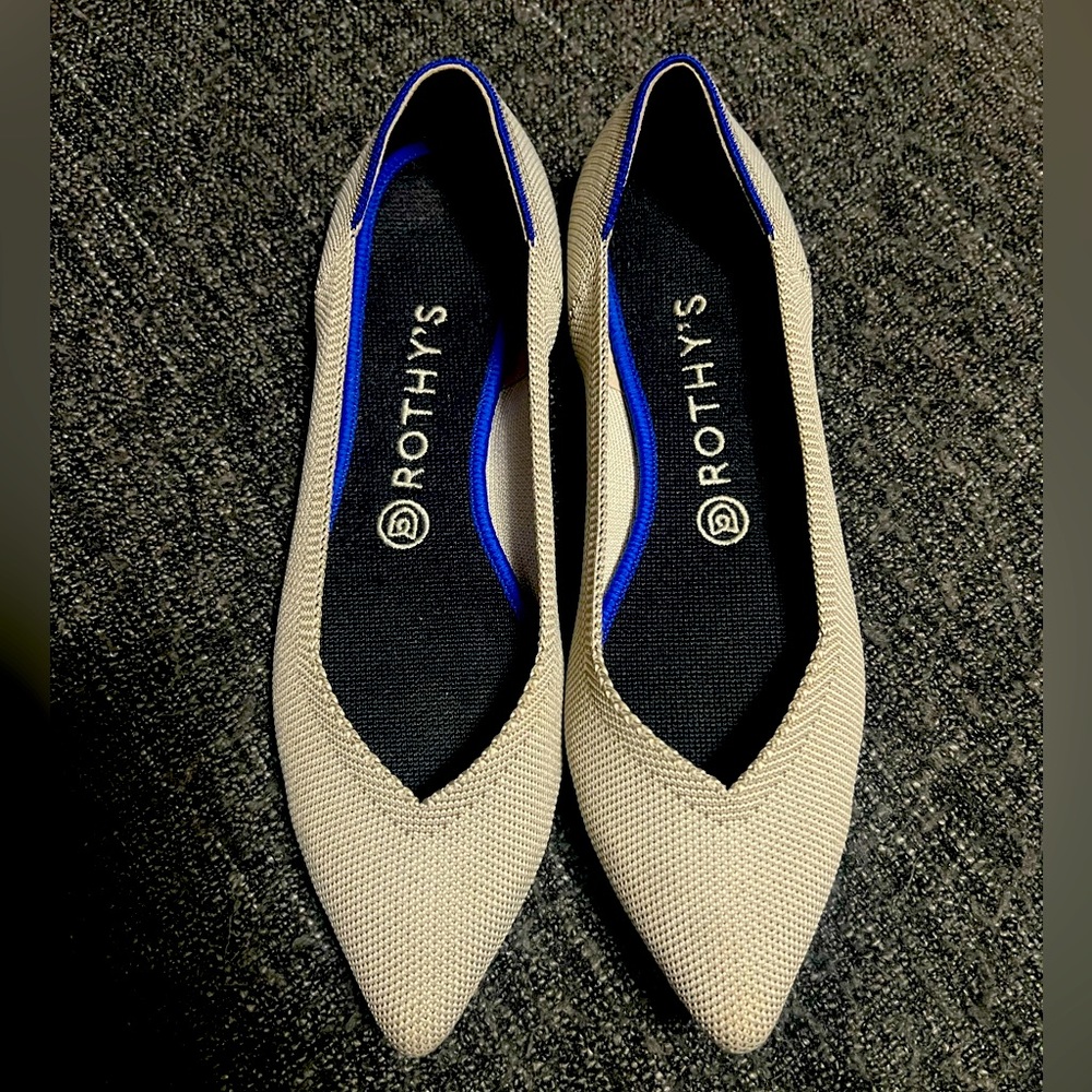 Rothy’s The Point
Color: Flax Birdseye -Size W9